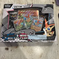 Pokemon TCG Black Bolt & White Flare Unova Victini Illustration Collection Box - Image 1