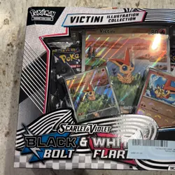 Pokemon TCG Black Bolt & White Flare Unova Victini Illustration Collection Box - Image 3