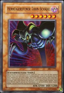 Yu-Gi-Oh! Herbeigerufener Toon-Schadel SRL-G073 Ultra Rare [G-EX] | DE 2002 - Image 1
