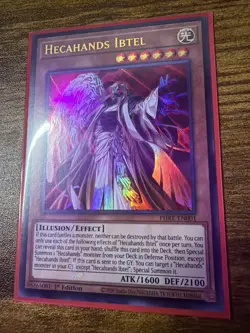 Yugioh! 1x Hecahands Ibtel PHRE-EN001 Ultra Rare 1st Ed NM - Image 3