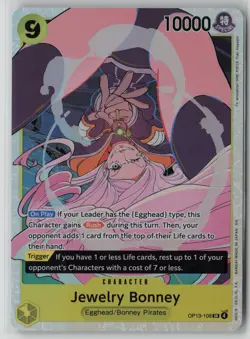 Jewelry Bonney (108) OP13-108 One Piece Carrying On His Will Super Rare NM - Image 1