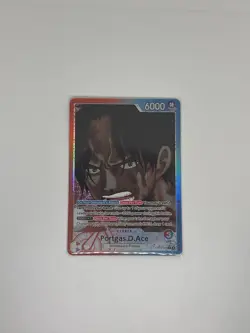 One Piece CCG TCG Portgas.D.Ace Alternate Art Leader OP13 Carrying On His Will - Image 1