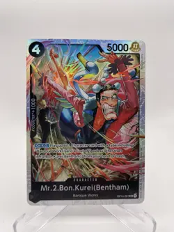 One Piece The Azure Sea’s Seven Mr.2.Bon.Kurei(Bentham) OP14-091 SR English - Image 1