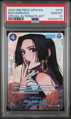 Boa Hancock SP One Piece English - Kingdoms of Intrigue (OP04-078) - PSA 10 - Image 1