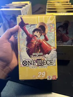 One Piece Tcg Egghead Starter Decks [ST29] English Version Lot Of 6 New & Sealed - Image 1