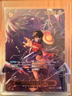 One Piece (OP-13) Carrying On His Will Monkey.D.Luffy SP OP09-119 - Image 1