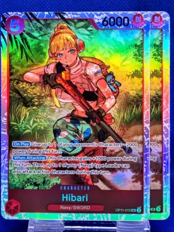 2x Hibari OP11-010 | SR | NM | A Fist of Divine Speed | One Piece TCG | English - Image 1