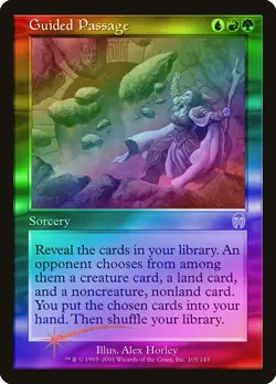 Guided Passage FOIL Apocalypse HEAVILY PLD Blue Red Green Rare MTG CARD ABUGames - Image 1