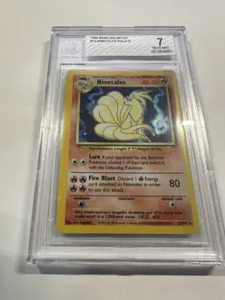 Ninetales Holo 12/102 Base Set 1999 Pokemon Card BGS 7 - Image 1