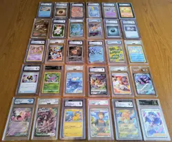 HUGE Lot 30 Graded Pokemon Cards CGC PSA AGS TAG CROWN DSG SGC Modern & Vintage! - Image 1
