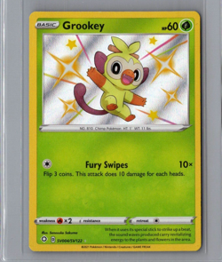 Grookey SV004/SV122 - Pokemon TCG Shining Fates Sword Shield Shiny Rare Card NM - Image 1