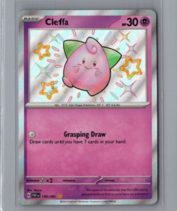 Cleffa 150/091 - Pokemon TCG Paldean Fates Shiny Rare Card NM - Image 1