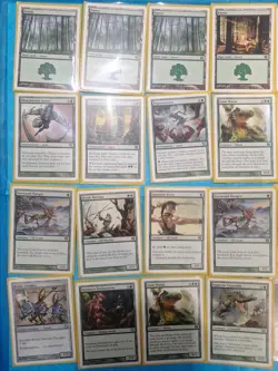 Magic The Gathering Core Set Of 42 Cards As Shown In Protective Sleeves - Image 2
