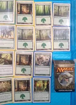 Magic The Gathering Core Set Of 42 Cards As Shown In Protective Sleeves - Image 4