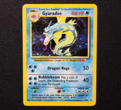 Gyarados Base Set Holo Pokemon Card | MP (Damaged) - Image 1