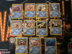 VINTAGE Pokemon GYM Heroes 76 Card C/UC/Rare Partial Set NO Duplicates - Image 2