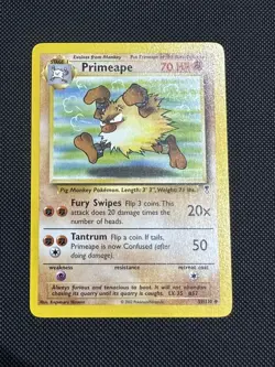 Primeape 59/110 Uncommon Legendary Collection WOTC Pokemon Card Excellent - Image 1