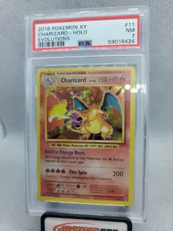 PSA 7 GRADED Charizard 11/108 XY Evolutions HOLO Pokemon Card - Image 1