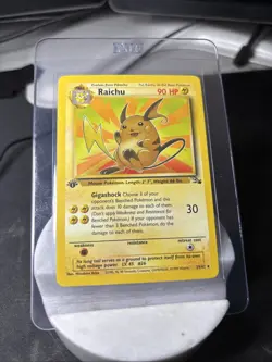 Pokemon TCG Raichu 29/62 Fossil 1st Edition Regular Card WOTC LP - Image 1