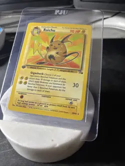 Pokemon TCG Raichu 29/62 Fossil 1st Edition Regular Card WOTC LP - Image 2