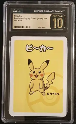 2019 POKEMON PLAYING CARDS JAPANESE OLD MAID PIKACHU CGC 10 - Image 1