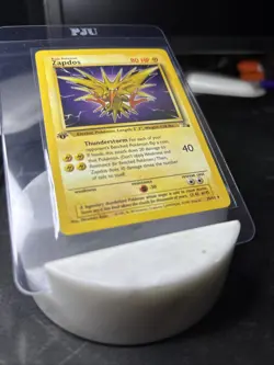 Pokemon TCG Zapdos 30/62 1st Edition Fossil Rare Non-Holo Card 1999 WOTC LP - Image 4