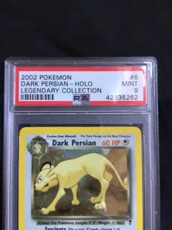 Pokemon Cards: Legendary Collection Rare Holo: Dark Persian 6/110: PSA 9 - Image 3