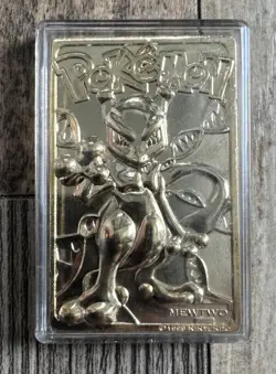 1999 Pokemon Mewtwo 23k Gold Plated Trading Card Nintendo - Burger King 🌟 MINT! - Image 3