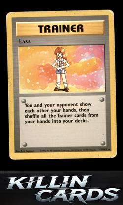 Lass 075/102 Pokemon Rare Base Set Card MP - Image 1