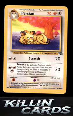 Persian 42/64 Uncommon Jungle Pokemon Card LP - Image 1