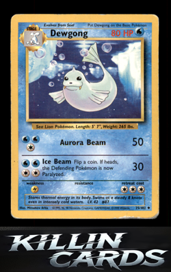 Dewgong 025/102 Uncommon Base Set Pokemon Card MP - Image 1