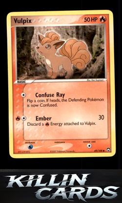 Vulpix 69/108 Pokemon Common Power Keepers Card LP - Image 1