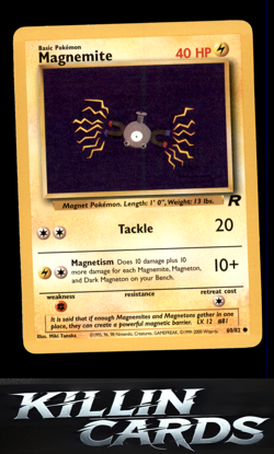 Magnemite 60/82 Pokemon Common Team Rocket Card LP - Image 1