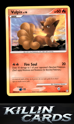 Vulpix 107/123 Pokemon Common Mysterious Treasures Card LP - Image 1