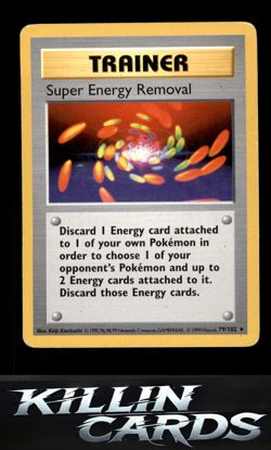 Super Energy Removal 079/102 Pokemon Rare Base Set (Shadowless) Card DM - Image 1