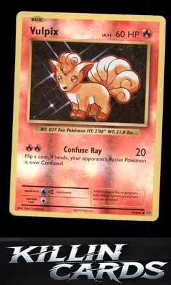 Reverse Holofoil Vulpix 14/108 Pokemon Common XY - Evolutions Card LP - Image 1