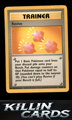 Revive 089/102 Pokemon Uncommon Base Set Card LP - Image 1