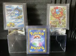 2025 Pokemon Japanese (3) Card Lot Lucario EX, Piplup, Riulu NM - Image 2