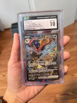 CGC 10 Gem Mint Greninja ex 132 Sv: Scarlet & Violet Promo Cards Holo - Image 1