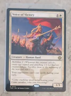 Voice of Victory TDM Tarkir Dragonstorm MTG 33 RARE - Image 1