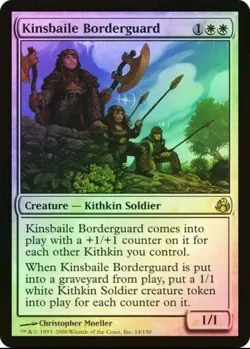 Magic the Gathering KINSBAILE BIRDERGUARD #14/150 Morningtide White Foil Rare NM - Image 1