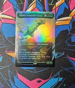 Ghalta, Stampede Tyrant NM Borderless Foil MTG Lost Caverns of Ixalan Unplayed - Image 1