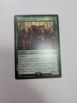 MTG - Gunner Conscript - Fallout (PIP) NM/M Condition - Image 1