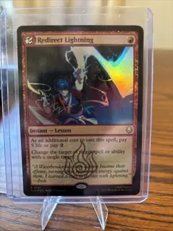 MTG Redirect Lightning TLA 0151 R NM FOIL Pulled And Sleeved Immediately - Image 1