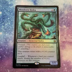 Mossborn Hydra (FOIL) x1 - MTG Foundations FDN #107 - Image 1