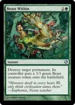 1x Beast Within Moderate Play MTG Magic - Kid Icarus - - Image 1