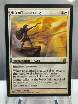 Gift of Immortality X1 LP Theros MTG Rare 14/249 - Image 1