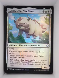 MTG: Avatar: The Last Airbender: Appa, Loyal Sky Bison U 0009 Foil Near Mint - Image 1