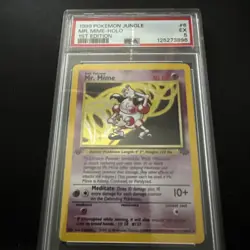 Pokemon Jungle Mr. Mime 06/64 Holo 1st edition PSA Graded - Image 1