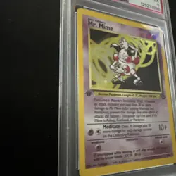Pokemon Jungle Mr. Mime 06/64 Holo 1st edition PSA Graded - Image 3